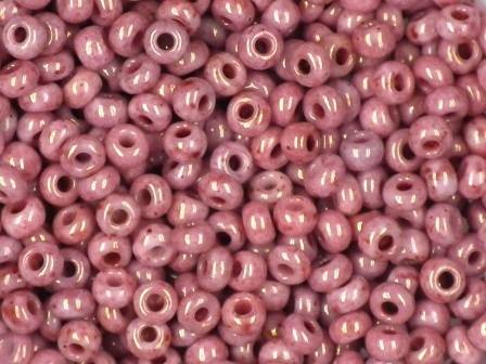 Rocailles 2,6mm marmor rot 10g