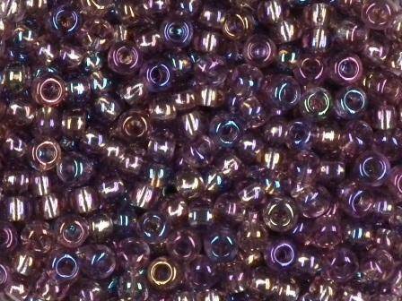 Rocailles 2,6mm rainbow hell lila 17g