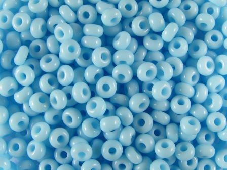 Rocailles 2,6mm 9/0 satt baby blau