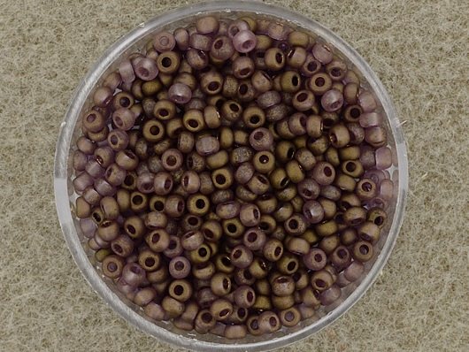 Rocailles 2,6mm matt lustered baun