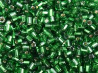 2-Cut 11/0 2,m Silbereinzug Dunkelgrün 2-Cut 11/0 2,m Silbereinzug Dunkelgrün