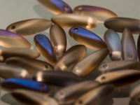mini Dagger Beads 3x11mm kristall Azuro matt