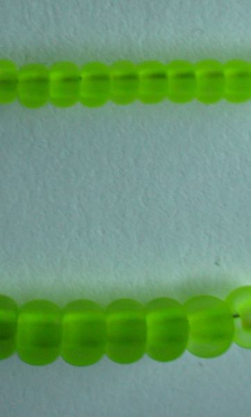 Rocailles 2mm 11/0 gefrostet NEON grün
