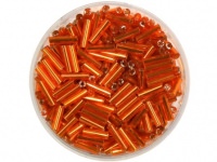 Stifperlen 7mm Silbereinzug orange Stifperlen 7mm Silbereinzug orange