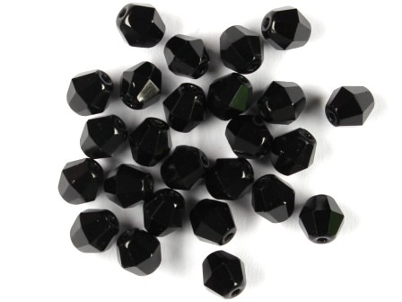 Bicone 6mm Kristall-schwarz