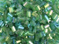 2-Cut 11/0 2,2mm Transparent AB Dunkelgrün 2-Cut 11/0 2,2mm Transparent AB Dunkelgrün