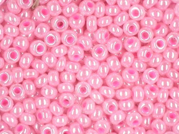Rocailles 2,6mm wachs rosa in 17g