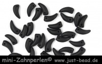 mini Zahnperlen © schwarz matt mini Zahnperlen © schwarz matt