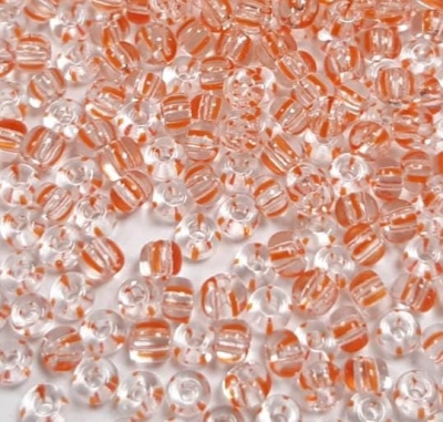 Rocailles-Glasperlen – 2 Mm (Größe 11/0) – Orange, Ca. 6000 Stück (50 G) – Zum Basteln Von Schmuck, Armbändern, Stickereien