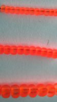 Rocailles 2,6mm 9/0 gefrostet NEON orange Rocailles 2,6mm 9/0 gefrostet NEON orange