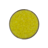 Rocailles 2,6mm farbeinzug matt gelb in 17g