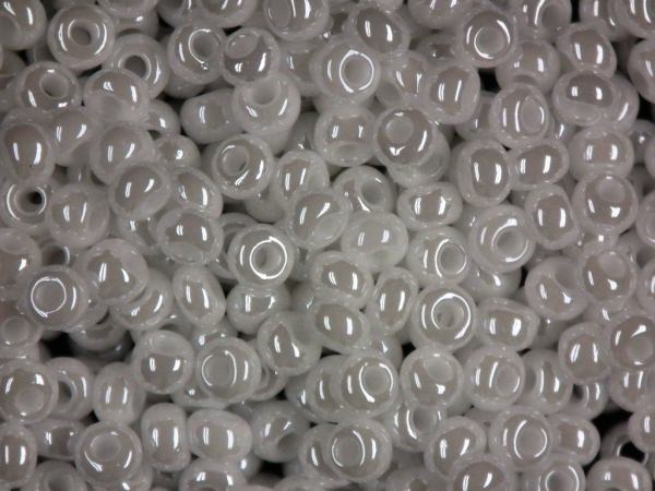 Rocailles 2,6mm 9/0 gelüster weiß 20g