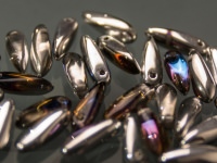 mini Dagger Beads 3x11mm Kristall Bermuda-Blue