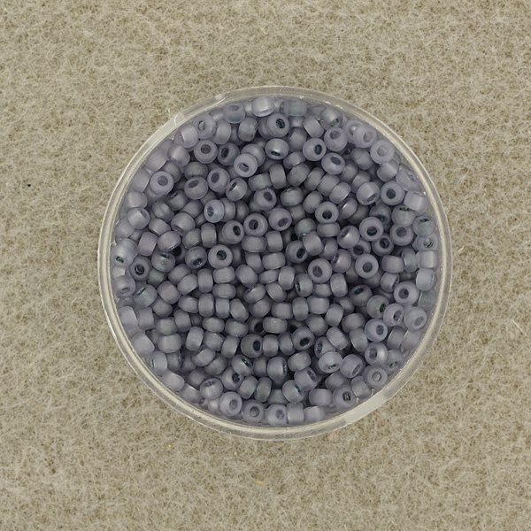 Rocailles 2,6mm matt lustered dunkelblau