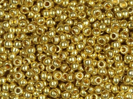 Rocailles 2,6mm 9/0 metallic hell Gold