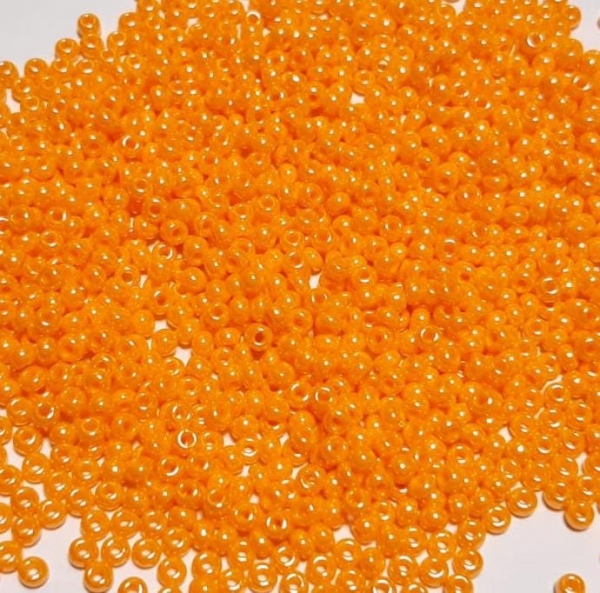 Rocailles 2,6mm 9/0 gelüster orange