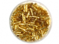 Stiftperlen 7mm Silbereinzug gold Stiftperlen 7mm Silbereinzug gold