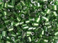 Glasstifte 11/0 2,2mm Silbereinzug Grün Glasstifte 11/0 2,2mm Silbereinzug Grün