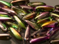 mini Dagger Beads 3x11mm Magic Orchid