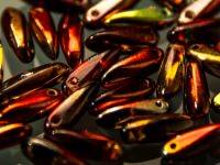 mini Dagger Beads 3x11mm Magic Wine