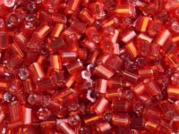 Glasstifte 11/0 2,2mm Silbereinzug Rot Glasstifte 11/0 2,2mm Silbereinzug Rot