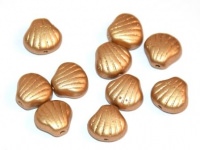 Muschelperlen 9mm hell Gold