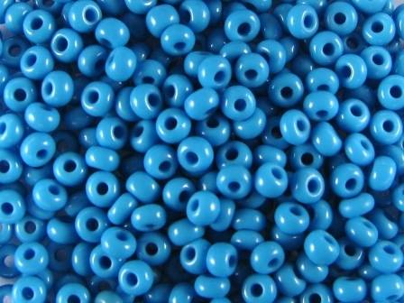 Rocailles 2,6mm 9/0 satt blau