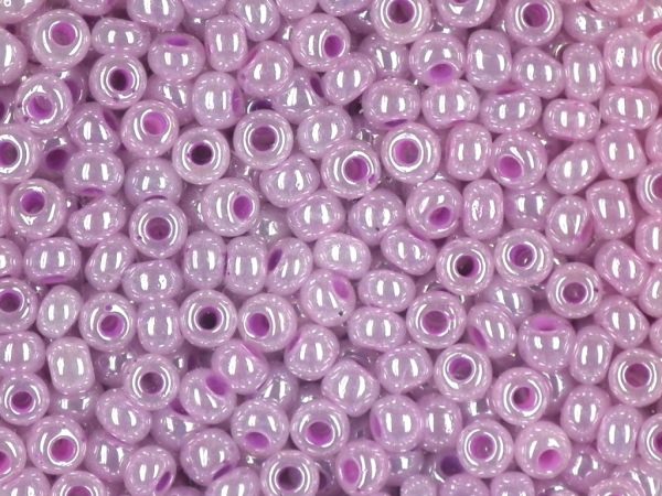 Rocailles 2,6mm wachs lila in 17g