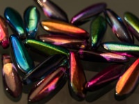 Dagger Beads 5x16mm Magic Blue