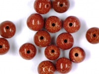 Edelstein-Perlen-Goldfluss-rund-4mm Edelstein-Perlen-Goldfluss-rund-4mm