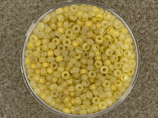Rocailles 2,6mm matt lustered gelb